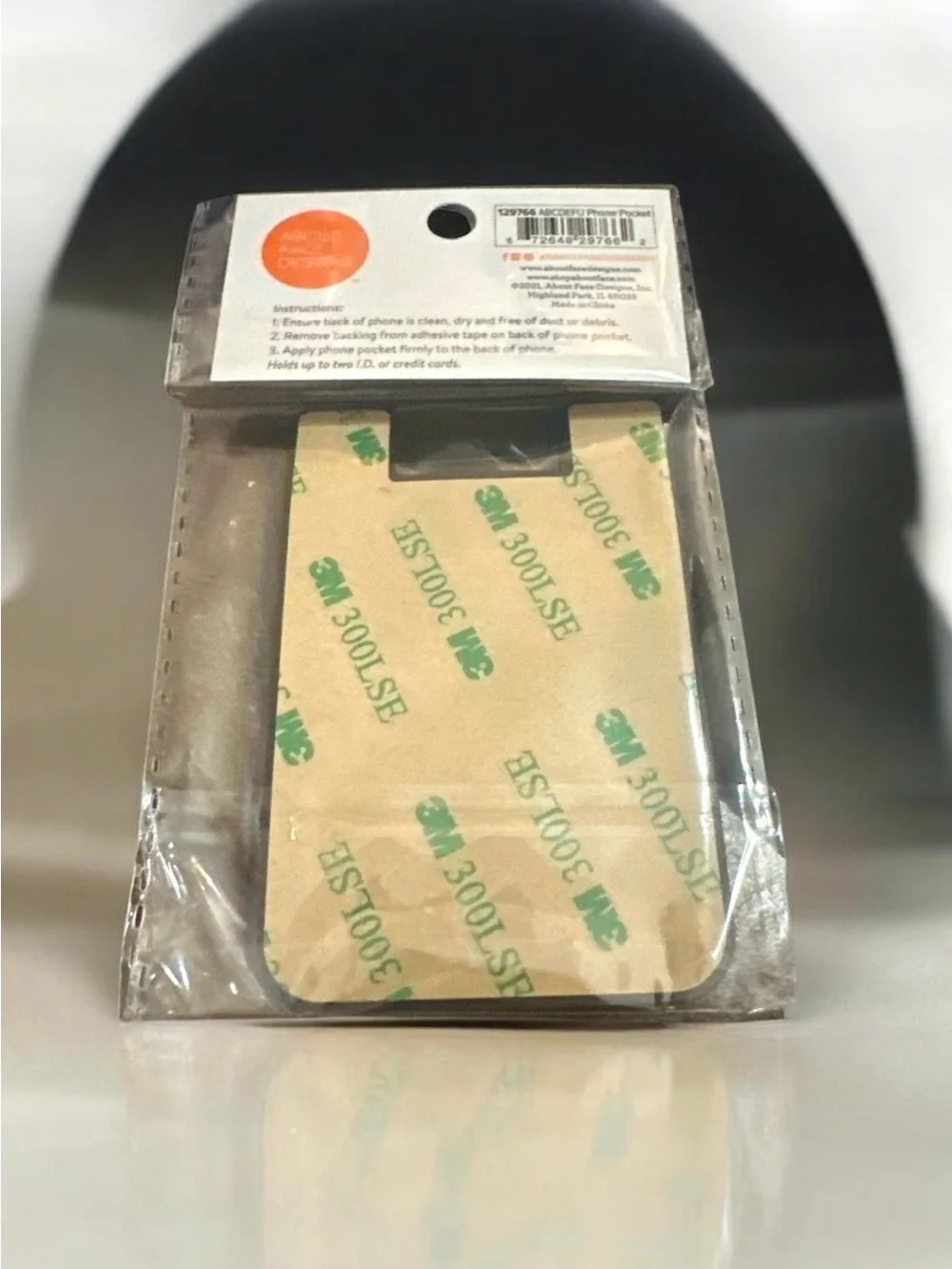 Black Silicone Phone Pocket - ABCDEFU 1196